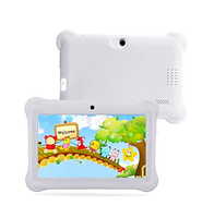Tablet Infantil con Funda de Silicona, Android 14, Intel Quad Core, 10.1 Pulgadas, Resistente al Agua, para Niños Pequeños, Control Parental, 4G/Wi-Fi