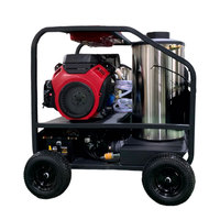 Nettoyeur haute pression 5000 PSI 350 bars, débit élevé 6,5 GPM, pour véhicules commerciaux et usines, faible entretien.