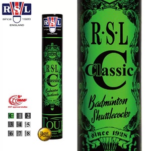 Pluma <span class=keywords><strong>de</strong></span> bádminton Original RSL Classic Tourney <span class=keywords><strong>de</strong></span> alta calidad, grado BWF Superl, <span class=keywords><strong>de</strong></span> plumas <span class=keywords><strong>de</strong></span> ganso, ecológica, para interiores/exteriores - Product Image 1