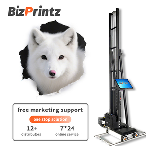 Bizprintz Tự Động Robot 3D UV Máy In Tường Máy Độ Phân Giải Cao Tường Thẳng Đứng Bảng Điều Chỉnh Bức Tranh Tường Máy In Phun 1-Năm Bảo Hành - Product Image 1