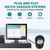 Escáner de Código de Barras USB Lonvill Tamaño A4, Personalizado, Omnidireccional, CMOS, Android, Escaneo 2D 1D, Diseño Original de Escritorio, Papel