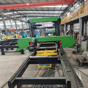 Aserradero de cinta horizontal hidráulico industrial totalmente automático de alta eficiencia comercial para corte de madera dura - Product Image 1