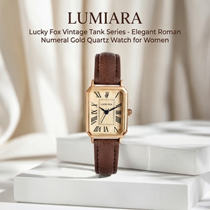 Reloj de Cuarzo Cuadrado Deportivo de Lujo L25 para Mujer, con Calendario, Resistente al Agua, Serie Vintage, Elegante, con Números Romanos - Product Image 2