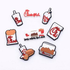Charmes de chaussures populaires en caoutchouc écologique, en forme de chips de pommes de terre, de poulet frit, pour les fêtes, Noël, McDonald's, cadeaux, décoration de chaussures pour enfants, décoration de chaussures en sabot, bricolage - Product Image 3