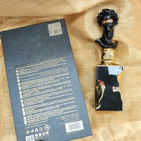 Parfum Woody Cap Confession, Eau de Parfum de Luxe, Bouteille en Forme de Buste d'Art, Bicolore Noir et Blanc, Longue Durée, pour Rendez-vous, Soirées et Cadeaux