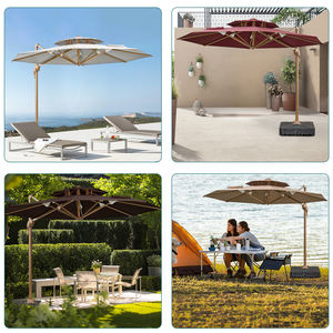 <span class=keywords><strong>Parasol</strong></span> inclinable personnalisé de haute qualité 3m <span class=keywords><strong>Parasol</strong></span> de piscine <span class=keywords><strong>Beige</strong></span> Soleil <span class=keywords><strong>Grand</strong></span> rond Jardin Patio Parapluie extérieur Cantilever - Product Image 6