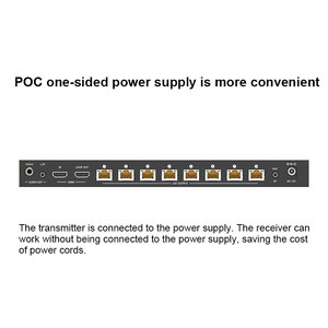 4K 60Hz <span class=keywords><strong>HDMI</strong></span> Extender <span class=keywords><strong>Splitter</strong></span> trên Ethernet 1x8, <span class=keywords><strong>1</strong></span> trong <span class=keywords><strong>8</strong></span> ra <span class=keywords><strong>HDMI</strong></span> <span class=keywords><strong>Splitter</strong></span> Extender trên Cat6 PoC + Vòng lặp 60m - Product Image 3