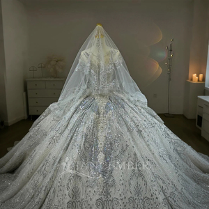 Elegante Vestido de Novia, Lujoso Vestido de Novia con Perlas, Vestido de Baile Brillante, Vestidos de Novia Personalizados Lsjj20 - Product Image 2