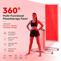 Panel de Luz Roja PBM de Alta Irradiancia con 1280 LED, Panel LED de Doble Longitud de Onda 660nm 850nm para Cuerpo Completo, Clínicas Quiroprácticas