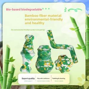 Jouet à mâcher pour chien personnalisé, saveur originale, explosion de saveurs, résistant aux morsures, nettoyage des dents, caoutchouc naturel, forme d'os, pour mâcher et broyer - Product Image 3