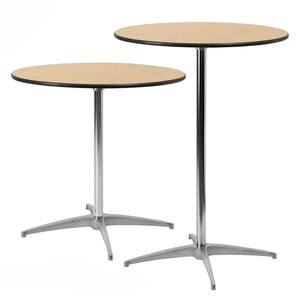 Tables rondes hautes pour événements, cocktails, restaurants et fêtes, en bois, de la marque Foshan Sinoperfect, à vendre. - Product Image 4
