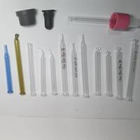 D 7mm huile essentielle pointe plate Pipette verre gradué Pipette pour 30ml huile essentielle verre bouteille Pipette oeil compte-gouttes Tube