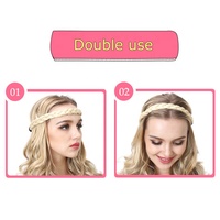 Serre-tête élastique tressé SARLA Designer – Extensions de cheveux synthétiques pas chères – Accessoires capillaires tressés élégants
