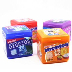 Goma de Mascar con Sabor a Frutas, Sin Azúcar, con Xilitol, en Forma de Cubo, Multicolor, Dulces Tropicales con Sabor a Frutas - Product Image 3