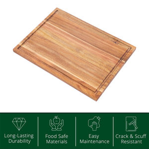 Large Acacia <strong>Wood</strong> Chopping Butcher Block Kitchen Acacia Cutting Board <strong>Wood</strong> With Juice Groove For Fruit Vegetable Meat - Product Image 2