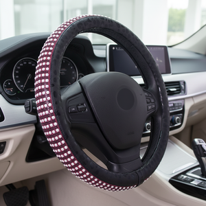 Vente flash - Housse de volant en cristal perlé - Strass brillants - Universel pour voitures - Product Image 1
