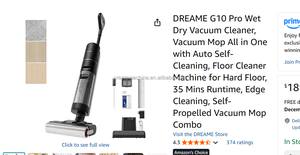 Aspirateur balai humide et sec <span class=keywords><strong>DREAME</strong></span> <span class=keywords><strong>G10</strong></span> Pro, aspirateur et serpillière tout-en-un avec auto-nettoyage, machine de nettoyage de sol - Product Image 3