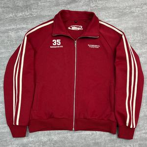 Sudadera con Capucha de Algodón Francés de Alta Calidad, Sudadera con Cierre y Rayas Extra Grande para Hombre, Sudadera con Cuello Alto Bordado Personalizado - Product Image 1