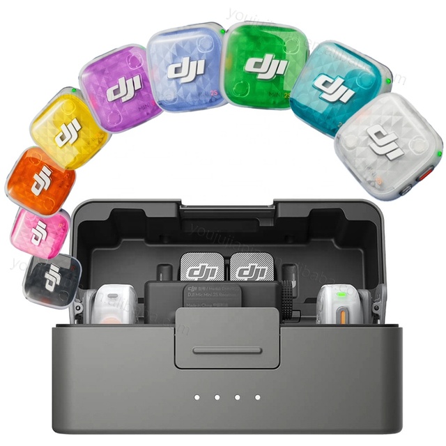 Bulk Price DJI Mic Mini 2S Wireless Microphone 12g Compact 32 Bit Float 28h Storage 4TX 1RX for Interview Ready to Ship