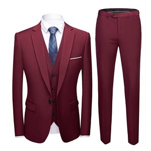 Venta de fábrica Hombres 3 Piezas Conjunto Slim Fit Trajes de negocios Trajes de <span class=keywords><strong>boda</strong></span> para hombres - Product Image 4