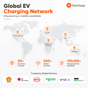 ใหม่ล่าสุดอุปกรณ์ชาร์จไฟ Starcharge 7กิโลวัตต์/22kW IP65ที่อยู่อาศัยติดผนัง IK10 CE EV พร้อมพีซี + วัสดุ ASA และ4G/WiFi - Product Image 2