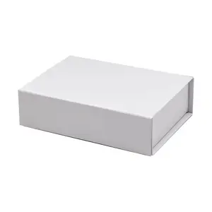 包装ボックスアクセサリー Suppliers-17.5x 12.5cm a6浅いサイズの無地の白い長方形の小さなアクセサリー小売包装箱