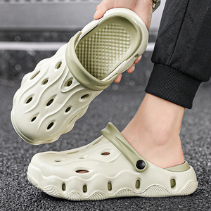 Guru Men's Platform <b>Clogs</b> Height Increasing Anti Odor Non Slip Outdoor Casual Sandals EVA Outsole 5cm Heel - Product Image 2