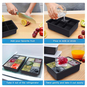 เครื่องทำไอศกรีมซิลิโคนขนาดใหญ่ ปลอดสาร BPA เป็นมิตรกับสิ่งแวดล้อม พร้อมโครงเหล็กกล้าไร้สนิมเสริมความแข็งแรง ปลอดภัยสำหรับอาหาร ทำไอศกรีมก้อนกลม - Product Image 3