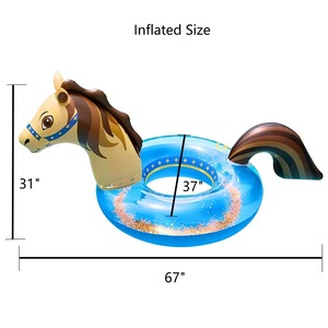 Flotador Inflable Plegable de PVC con Forma de Cabeza de Caballo para Piscina - Product Image 6