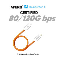 Câble Thunderbolt 5 80 Gbps USB-C 120 Gbps Câble de données 240 W PD 3.1 Certifié 8K Câble Thunderbolt 5 Pro pour station d'accueil d'ordinateur portable