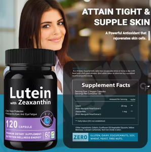 Capsules de lutéine et de zéaxanthine ASAP OEM, vitamines, supplément de carotène pour les yeux, qualité alimentaire, 60 capsules/flacon - Product Image 4