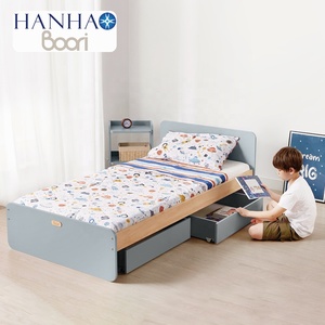 Boori Modern Wooden Kids Furniture Twin Size Single Children <strong>Bed</strong> Wood <strong>with</strong> Storage <strong>Drawers</strong> - Product Image 1