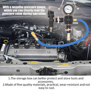 21 Stück Auto Wassertank Lecks ucher Kfz-Kühler pumpe Druck prüfgerät Kit Kühlsystem Kühlmittel Vakuum-Spül set - Product Image 6