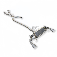 Hochwertiges Downpipe-Auspuffrohr für Alfa Romeo Giulia/Stelvio 2.0T Ss304 Valvetronic Auspuff Catback Schalldämpfer Leistungssteigerung