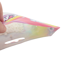 Sacs d'emballage de pochette debout directe d'usine pochette d'emballage de laser alimentaire en plastique avec fenêtre