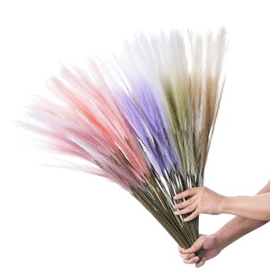 Bouquet décoratif en herbe artificielle à plumes Tinglan pour mariage, décoration murale, style INS, fabricant transfrontalier - Product Image 5