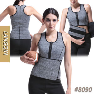 Faja Reductora de Cintura Doble Ajustable con Cremallera, Transpirable y Ecológica de Nylon de Control Firme para Mujer LangQin - Product Image 1