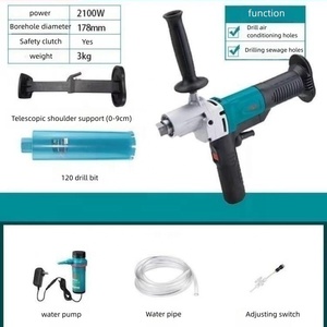 Brushless All Copper Handheld Dry Wet Dual Purpose Water Drilling Rig Cordless Professional 2100W High-<b>power</b> Machine N492 Brushl - Product Image 6