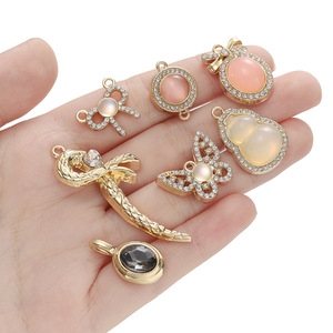 Alloy Rhinestone Pendant Ornament <b>Small</b> DIY Jewelry Finding Necklace Bracelet Earring Accessory <b>Spring</b> 2025 - Product Image 3