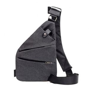 Sac de poitrine tactique multifonctionnel en nylon antivol, à porter à gauche ou à droite - Product Image 2