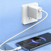 Pengisi Daya Cepat Model Terbaru 33W Colokan US EU dengan Kabel Lipat Retractable QC3.0 - Multi Port USB Pengisi Daya Ponsel Grosir