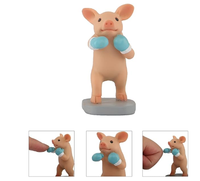 Statuette de cochon miniature en résine, décoration d'intérieur, décoration de bureau [Pig Sports], artisanat en résine