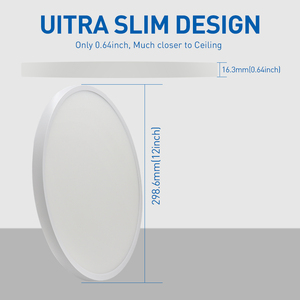 Lámpara de <span class=keywords><strong>Techo</strong></span> Empotrada Redonda de 12 Pulgadas y 24 W, Antideslumbrante, Hermética, con Certificación ETL, 5CCT, Panel Delgado de Montaje Empotrado - Product Image 2