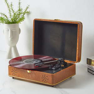 Fabbrica su misura Vintage Bluetooth grammofono <span class=keywords><strong>lettore</strong></span> di musica classica in vinile giradischi scatola con Multi-funzione - Product Image 6