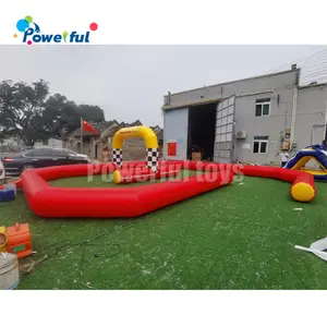 नई डिजाइन inflatable जाओ kart रेसिंग, zorb गेंद ट्रैक inflatable karts जाने रेस ट्रैक inflatable रेस ट्रैक