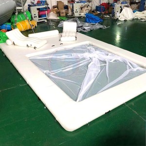 Tùy chỉnh Inflatable du thuyền trượt với ghế sang trọng thuyền PVC bền khổng lồ Nước Đại dương trượt thương mại Inflatable biển giải trí - Product Image 1