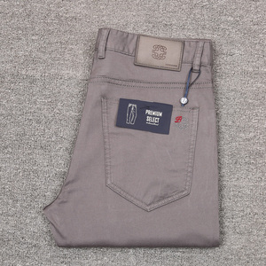 Pantaloni da Uomo in Puro Cotone di Alta Qualità, Sottili, Senza Stiratura, Antipiega, per Business e Tempo Libero, Collezione Primavera/Estate 2026 - Vendita all'Ingrosso Diretta dalla Fabbrica - Product Image 4