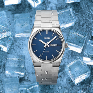<span class=keywords><strong>Orologio</strong></span> da <span class=keywords><strong>uomo</strong></span> Skmei 9288 di lusso al quarzo, alla moda, di alta qualità, impermeabile 3BAR, cassa ovale, cinturino in acciaio inossidabile da 18 mm, cassa in lega di zinco - Product Image 4