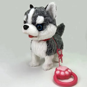 電動で歌う、うなずく、尻尾を振るぬいぐるみ犬のおもちゃ、話すリード付き、赤ちゃんへのプレゼント、犬の人形 - Product Image 4