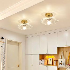 OEM Hot Sale Crystal Lotus Leaf Shape <b>Corridor</b> Ceiling <b>Light</b> Led <b>Lights</b> <b>Corridor</b> Aisle Entrance <b>Lights</b> - Product Image 1